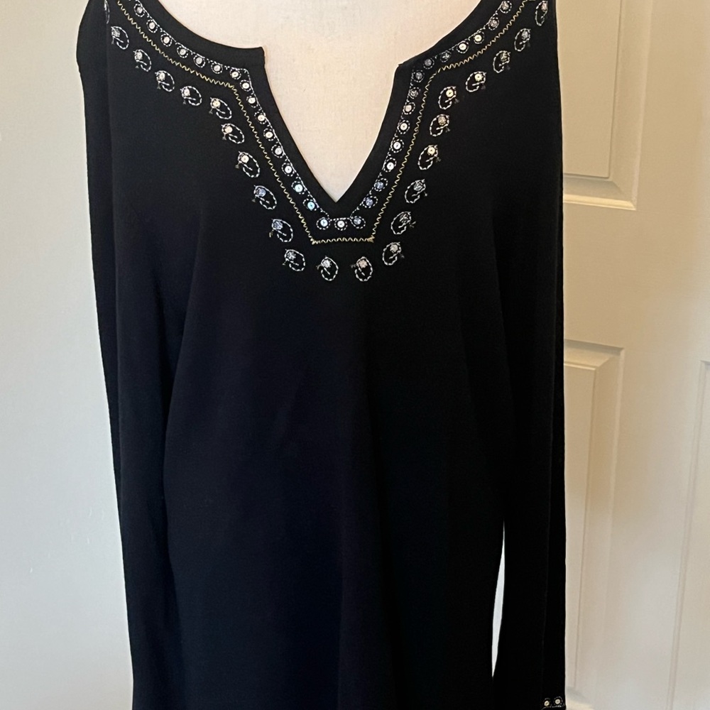 NY Collection Woman Vintage Black 1X